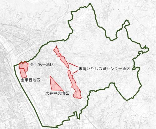 大井町地区計画区域図