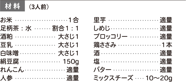 材料 3人前