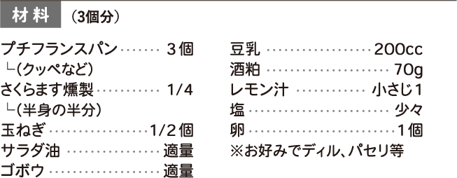 材料 3人前