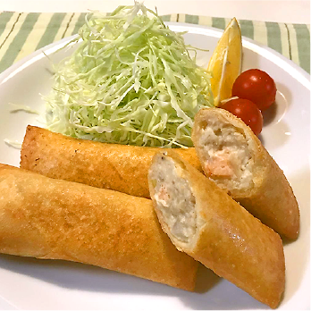 弥一芋と酒粕のとろ～り春巻き