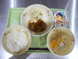 「給食配膳」