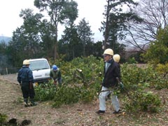 隊長より植え方の説明の画像