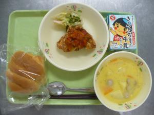 「給食配膳」