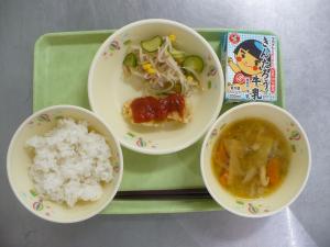 「給食配膳」