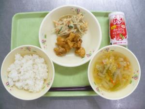 「給食配膳」